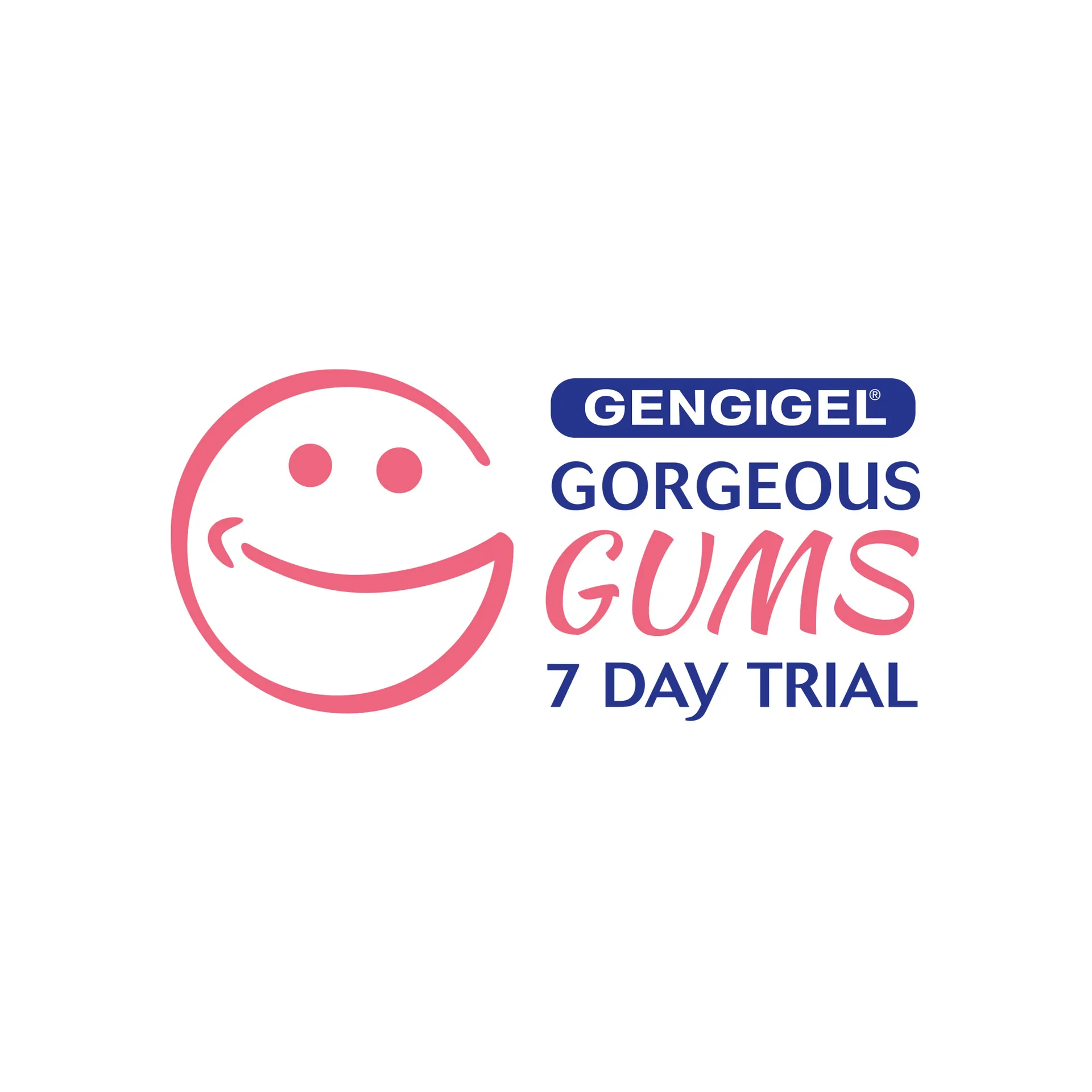 Gorgeous Gums logo concept with a smiling face