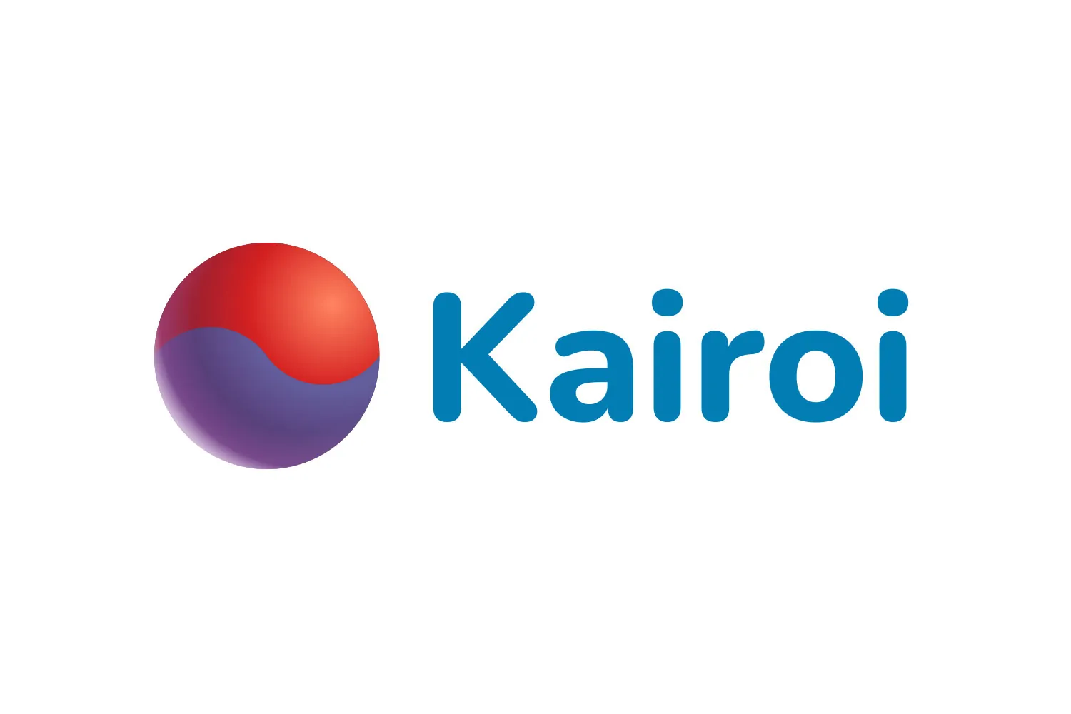 Kairoi logo concept with a red and purple sphere