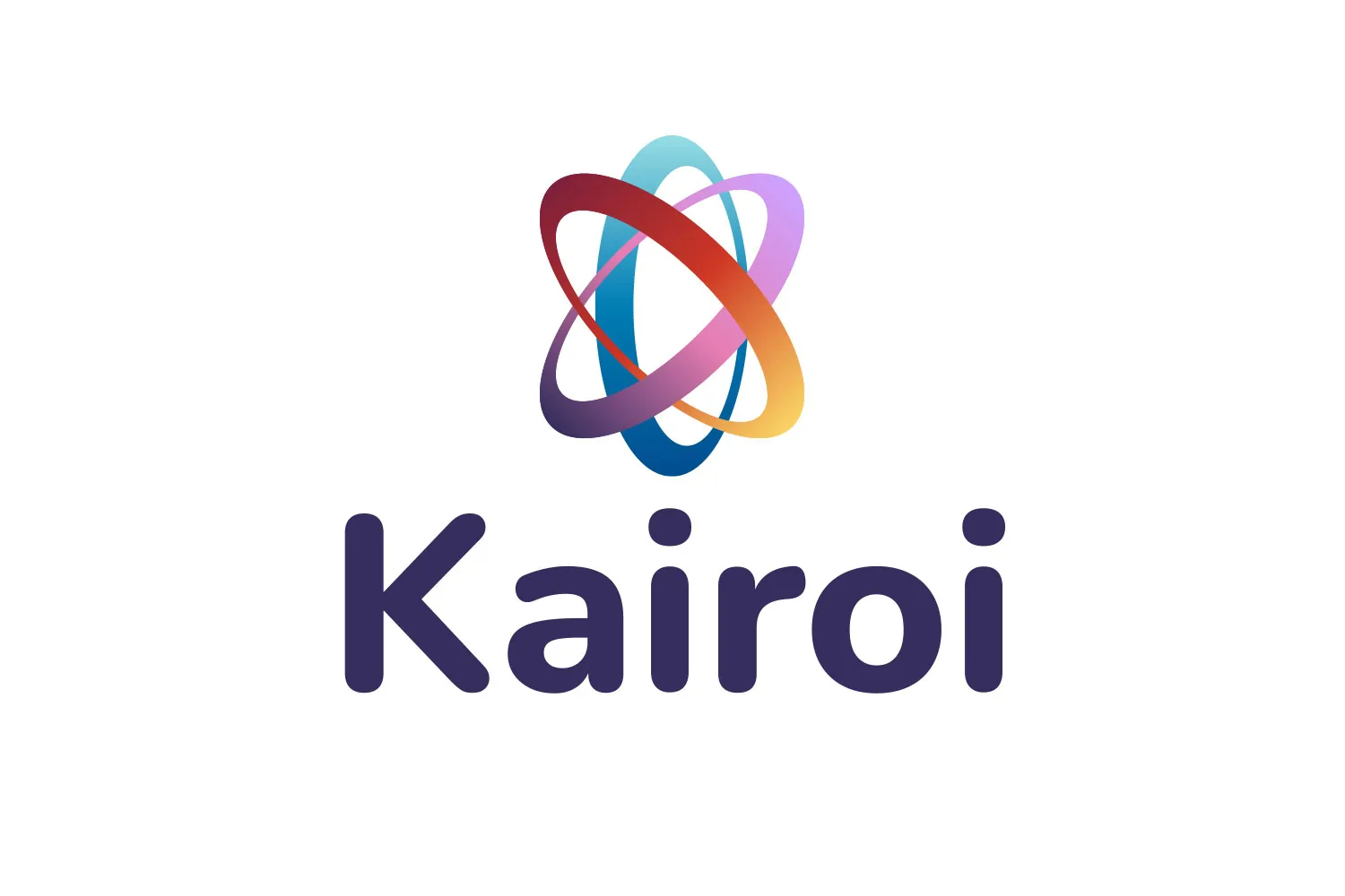 Kairoi logo concept with an orbiting ring symbol