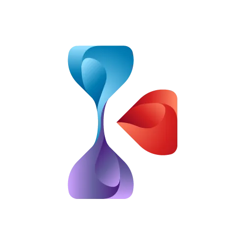 Kairoi logo symbol on a black background